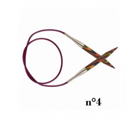 aiguilles circulaire bois symfonie 80cm n°4 knitpro