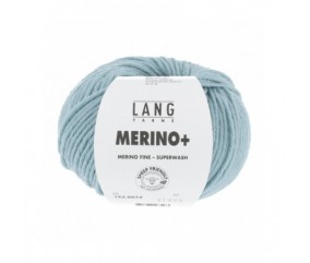 Laine MERINO PLUS - Lang Yarns sperenza laine douce bleu 74