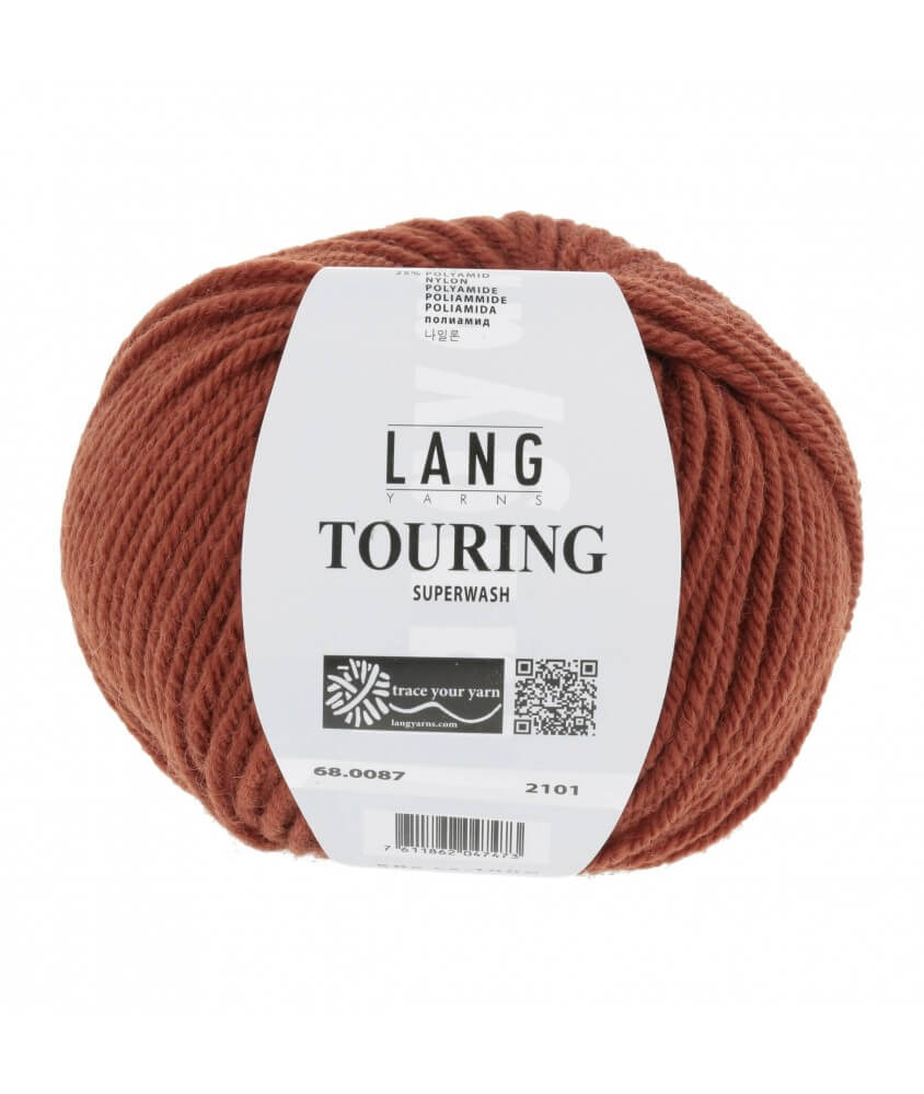  Laine à tricoter TOURING - Lang Yarns Sperenza pelote rouge 87 087