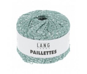 Fil complément PAILLETTES - Lang Yarns vert sperenza