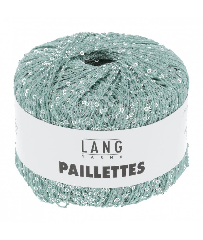 Fil complément PAILLETTES - Lang Yarns vert sperenza